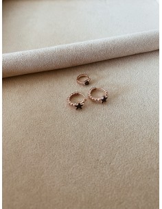 Set Orecchini Black and Rose