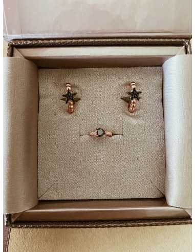 Set Orecchini Black and Rose