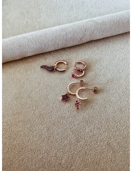 Set Orecchini Purple Rock