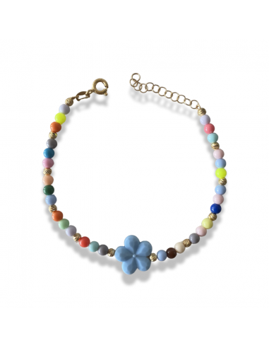Bracciale Flower e Beads Multicolor