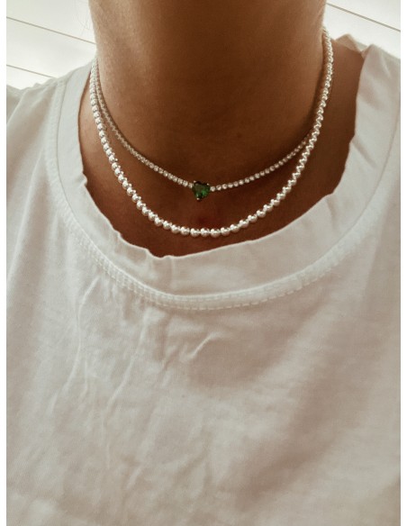 Collana Tennis con Cuore