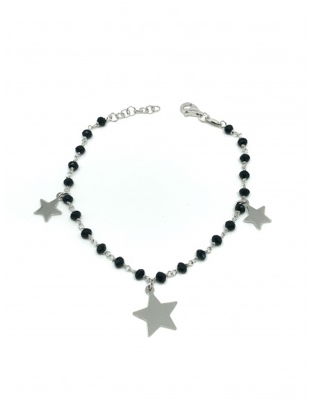 Bracciale Cristalli e Stelle Pendenti