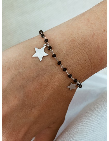 Bracciale Cristalli e Stelle Pendenti