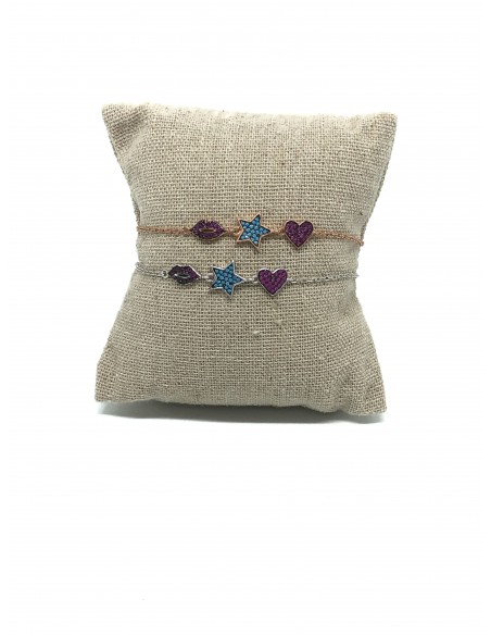 Mouth Heart Star Bracelet