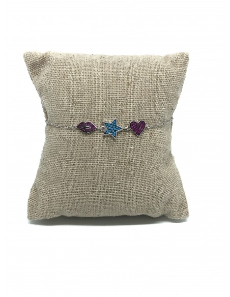 Mouth Heart Star Bracelet