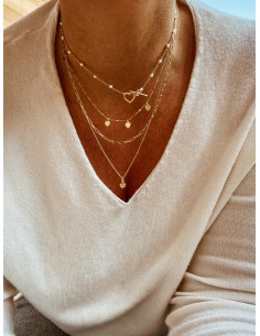 Three Wire Manhattan Necklace