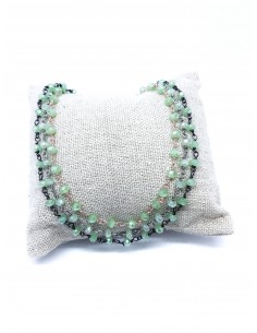 Collana di Cristalli Verde Chiaro