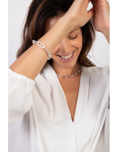 Bracelet with Rectangular Mesh