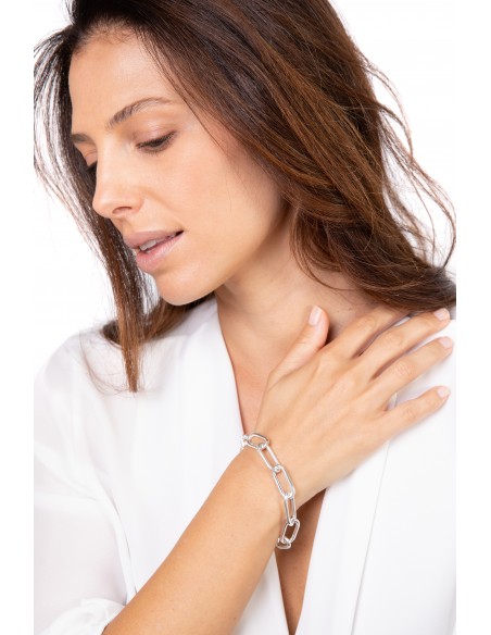 Bracciale con Maglia Rettangolare