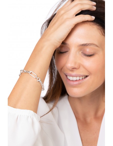 Bracciale con Maglia Rettangolare Media