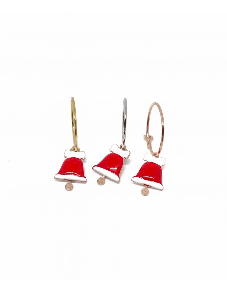 Single Earring Headband Bell Red