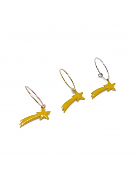 Single Earring Headband Comet Yellow