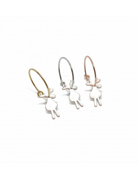 Single Earring Headband Reindeer