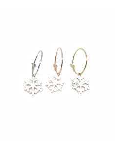 Single Earring Snowflake White