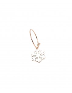 Single Earring Snowflake White 2