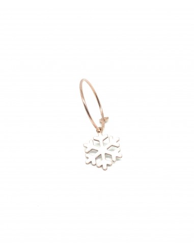 Single Earring Snowflake White