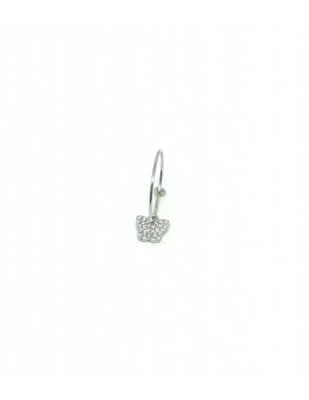 Single Earring ith Butterfly