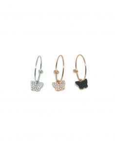 Single Earring ith Butterfly