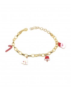 Golden Oval Santa Chain...