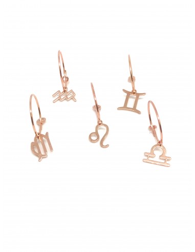Single earring with Zodiac sign