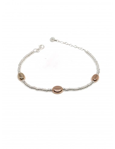Bracciale Rondelle Piccole e Tre Pepite