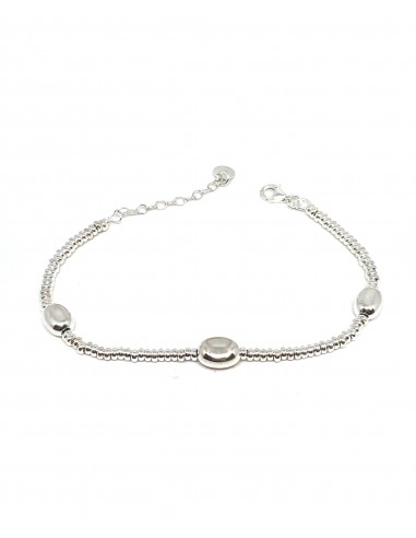 Bracciale Rondelle Piccole e Tre Pepite