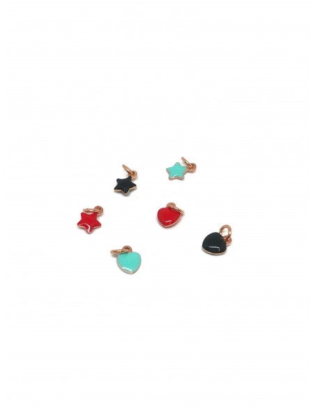 Soggetto Mini Stella e Cuore Smaltato