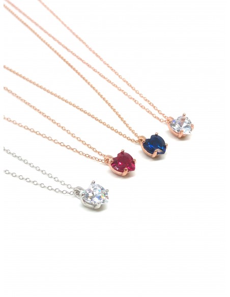 Zircon Heart Necklace