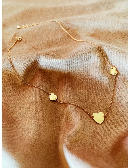 Collana con Tre Cuori