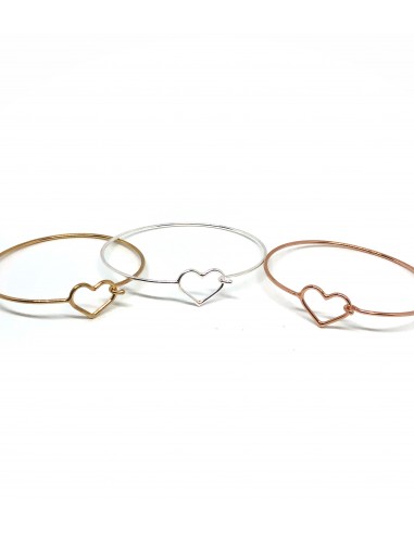 Bangle with Wire Heart
