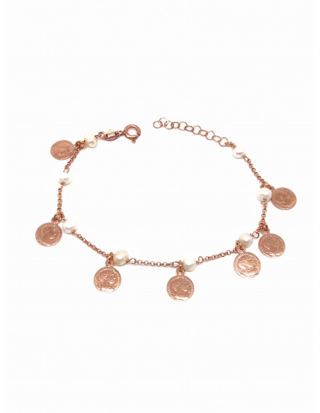 Bracelet with Coins and Beads