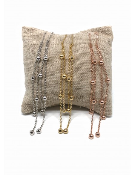 Double Chain Earrings and Balls
