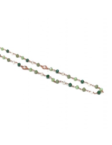 Long Green Fantasy Crystals Necklace