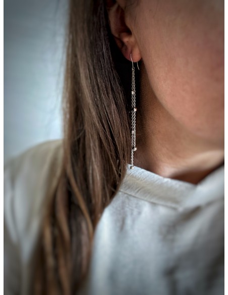 Double Chain Earrings and Balls
