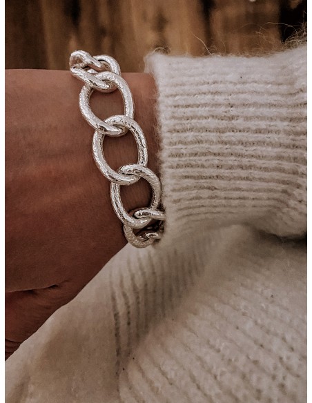 Bracciale a Catena Maglia Lavorata
