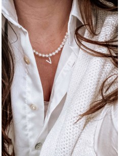 Swarovski Pearl and Letter...