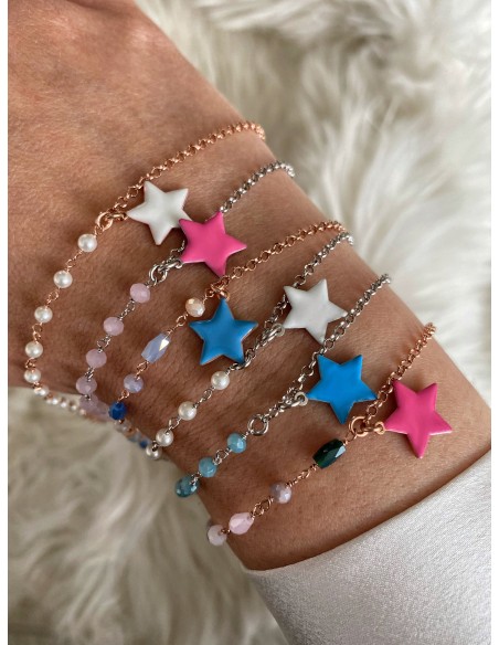 Bracciale Cristalli e Stella Smaltata