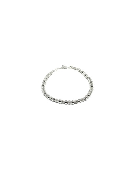 Bracciale Palline Diamante Alternate