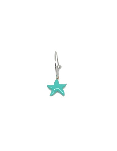 Turquoise Starfish Headband Single Earring