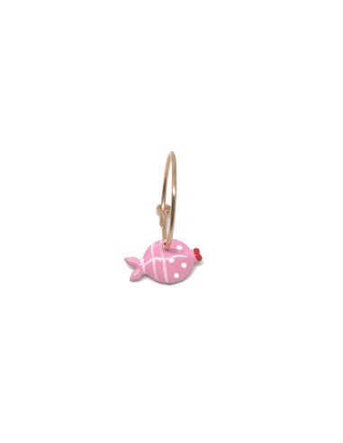 Pink Fish Headband Single Earring