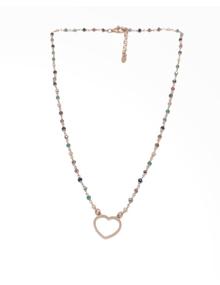 Crystals and Wire Subjects Necklace