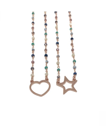 Crystals and Wire Subjects Necklace