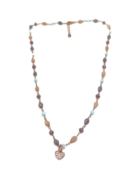 Collana Cristalli Multicolor Summer Pesca