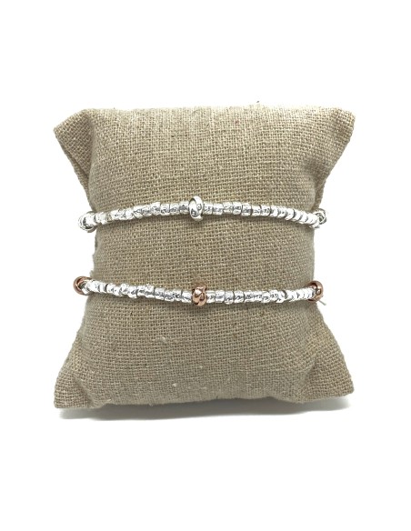 Bracciale Pepite Martellate e 3 Nodi