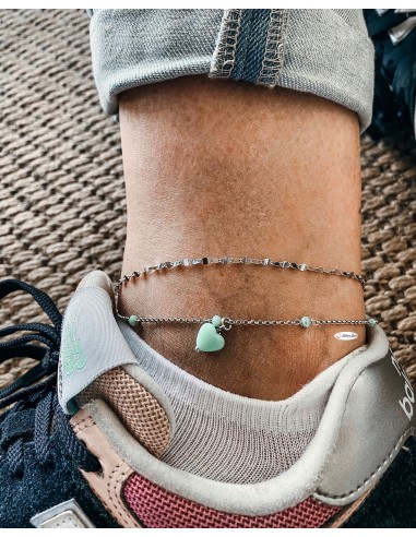 Anklet with Faceted Mesh