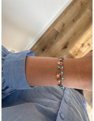 Stars and Turquoise Bracelet