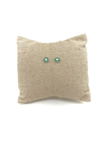 Hydrangea Earrings of Zircons