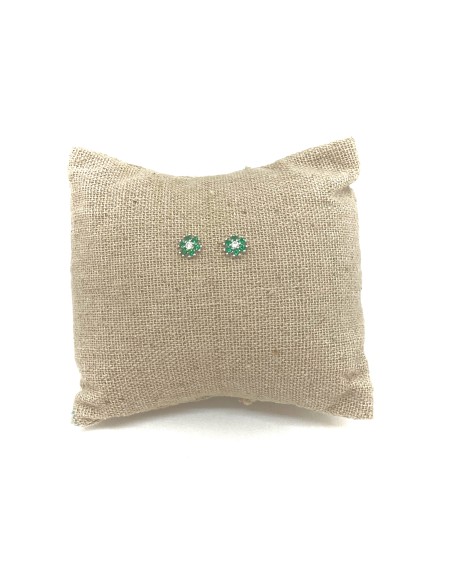 Hydrangea Earrings of Zircons