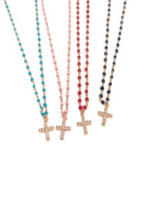 Collana Smaltata e Croce 2