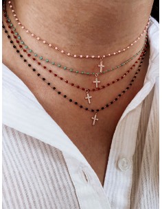Collana Smaltata e Croce